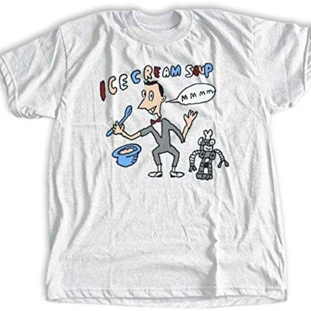 New Peewee Herman And Conky Ice Cream Soup Tshirt